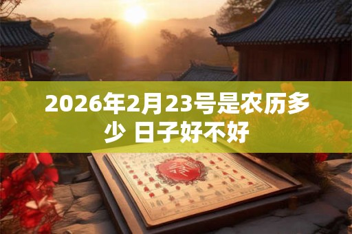 2026年2月23号是农历多少 日子好不好