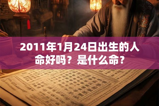 2011年1月24日出生的人命好吗？是什么命？