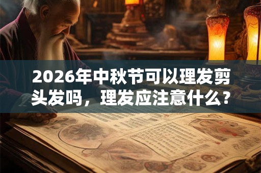 2026年中秋节可以理发剪头发吗，理发应注意什么？