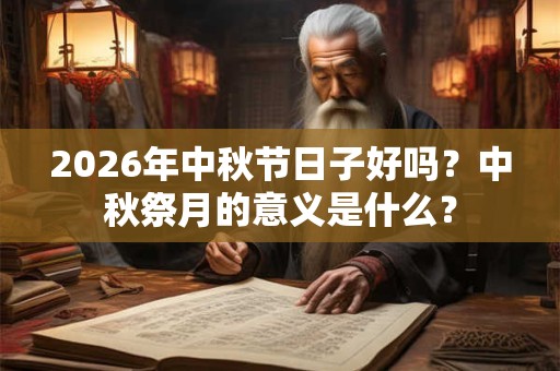 2026年中秋节日子好吗?中秋祭月的意义是什么? 2026年中秋节日子好吗?中秋祭月的意义是什么?