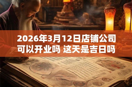 2026年3月12日店铺公司可以开业吗 这天是吉日吗 2026年3月12日店铺公司可以开业吗 这天是吉日吗
