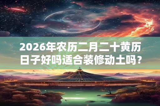 2026年农历二月二十黄历日子好吗适合装修动土吗？