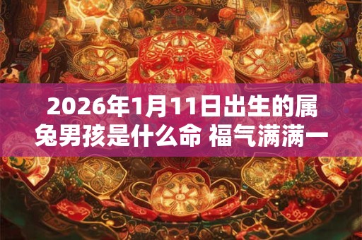 2026年1月11日出生的属兔男孩是什么命 福气满满一生顺遂