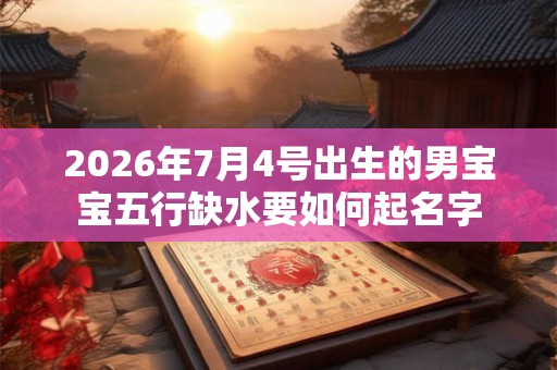 2026年7月4号出生的男宝宝五行缺水要如何起名字 2026年7月4号出生的男宝宝五行缺水要如何起名字