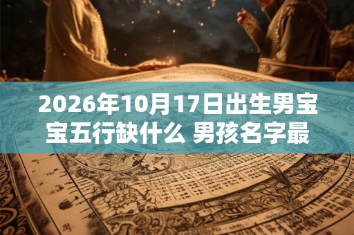 2026年10月17日出生男宝宝五行缺什么 男孩名字最新免费版