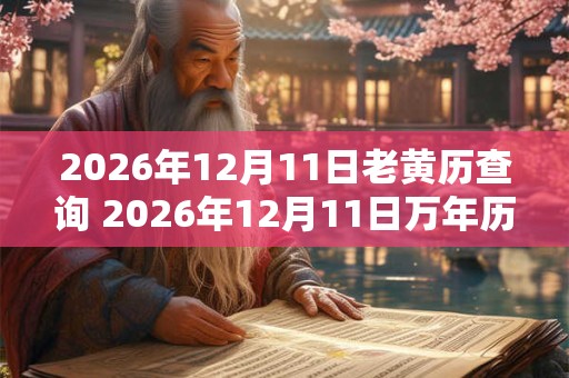 2026年12月11日老黄历查询 2026年12月11日万年历黄道吉日