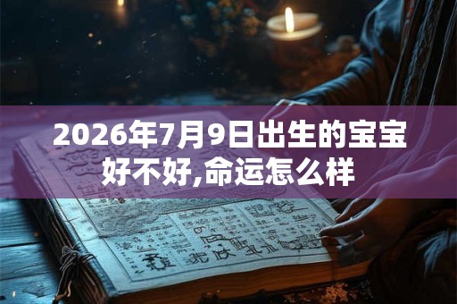2026年7月9日出生的宝宝好不好,命运怎么样