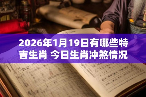 2026年1月19日有哪些特吉生肖 今日生肖冲煞情况 2026年1月19日有哪些特吉生肖 今日生肖冲煞情况