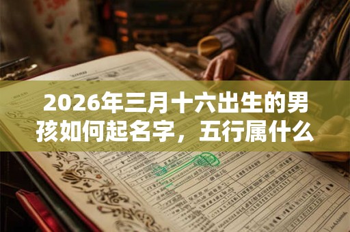 2026年三月十六出生的男孩如何起名字,五行属什么 2026年三月十六出生的男孩如何起名字,五行属什么