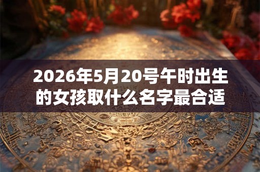 2026年5月20号午时出生的女孩取什么名字最合适 2026年5月20号午时出生的女孩取什么名字最合适