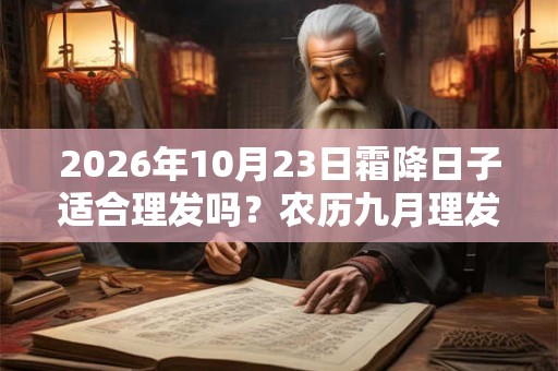 2026年10月23日霜降日子适合理发吗？农历九月理发吉日一览！