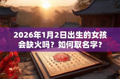 2026年1月2日出生的女孩会缺火吗？如何取名字？