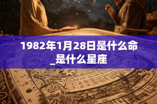 1982年1月28日是什么命_是什么星座