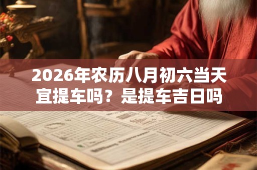 2026年农历八月初六当天宜提车吗?是提车吉日吗 2026年农历八月初六当天宜提车吗?是提车吉日吗