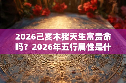 2026己亥木猪天生富贵命吗？2026年五行属性是什么？