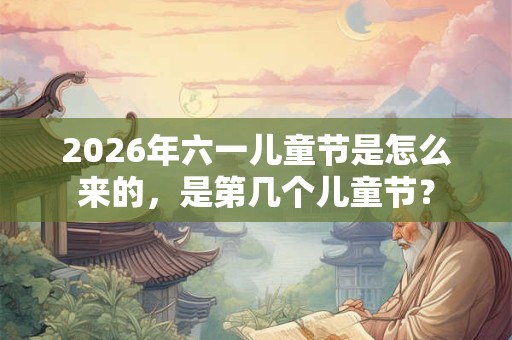 2026年六一儿童节是怎么来的，是第几个儿童节？