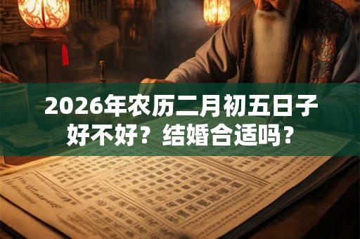 2026年农历二月初五日子好不好？结婚合适吗？