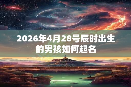 2026年4月28号辰时出生的男孩如何起名