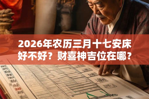 2026年农历三月十七安床好不好？财喜神吉位在哪？