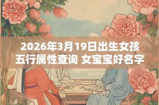 2026年3月19日出生女孩五行属性查询 女宝宝好名字合集 2026年3月19日出生女孩五行属性查询 女宝宝好名字合集
