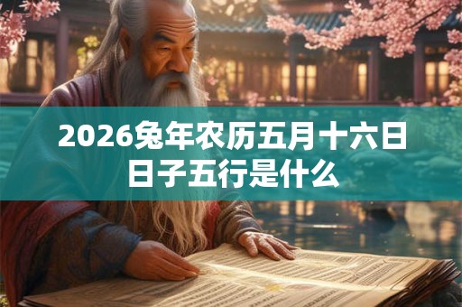 2026兔年农历五月十六日日子五行是什么
