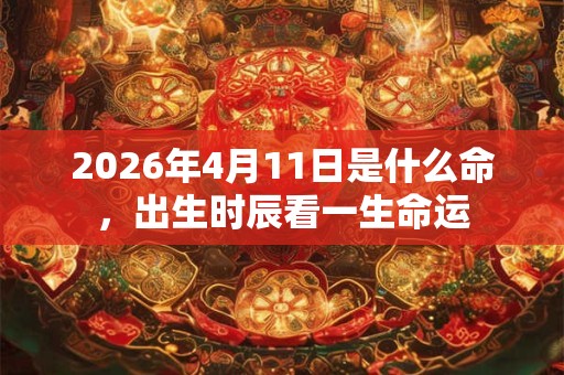 2026年4月11日是什么命,出生时辰看一生命运 2026年4月11日是什么命,出生时辰看一生命运