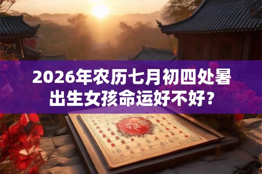 2026年农历七月初四处暑出生女孩命运好不好? 2026年农历七月初四处暑出生女孩命运好不好?