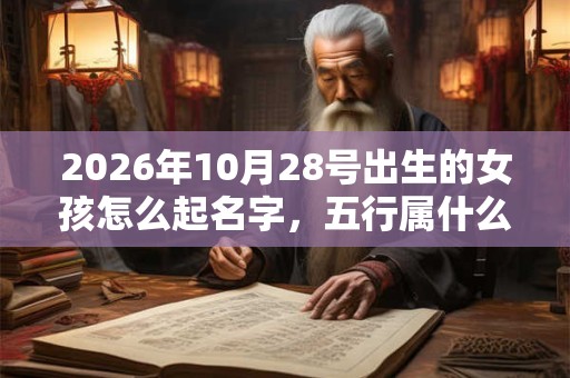 2026年10月28号出生的女孩怎么起名字，五行属什么