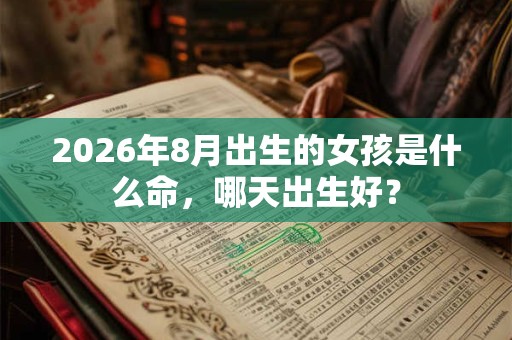 2026年8月出生的女孩是什么命，哪天出生好？