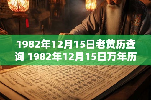 1982年12月15日老黄历查询 1982年12月15日万年历黄道吉日