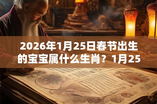 2026年1月25日春节出生的宝宝属什么生肖？1月25日出生命运