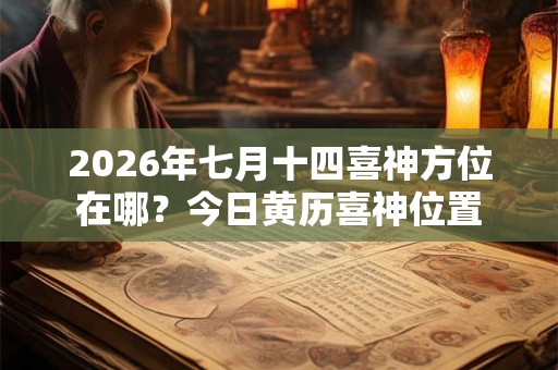 2026年七月十四喜神方位在哪?今日黄历喜神位置 2026年七月十四喜神方位在哪?今日黄历喜神位置