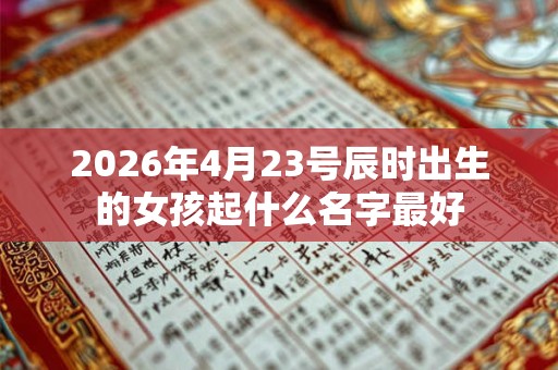 2026年4月23号辰时出生的女孩起什么名字最好 2026年4月23号辰时出生的女孩起什么名字最好