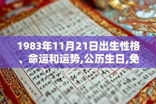1983年11月21日出生性格、命运和运势,公历生日,免费算命