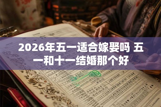 2026年五一适合嫁娶吗 五一和十一结婚那个好