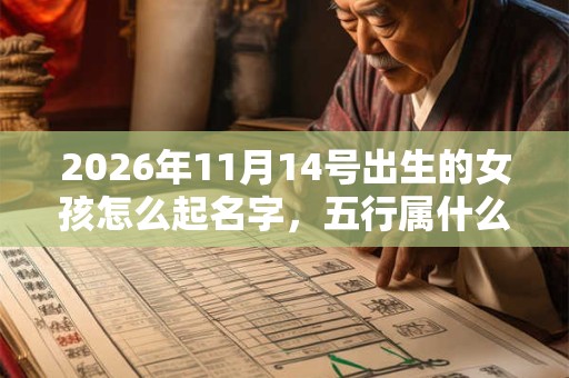 2026年11月14号出生的女孩怎么起名字，五行属什么