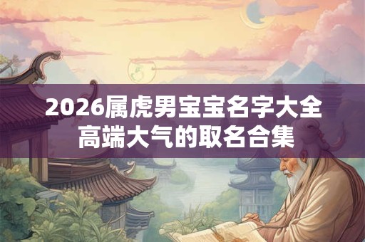 2026属虎男宝宝名字大全 高端大气的取名合集