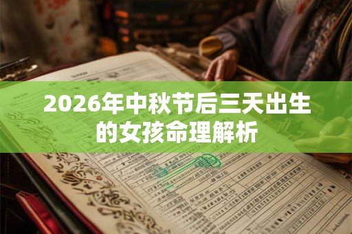 2026年中秋节后三天出生的女孩命理解析