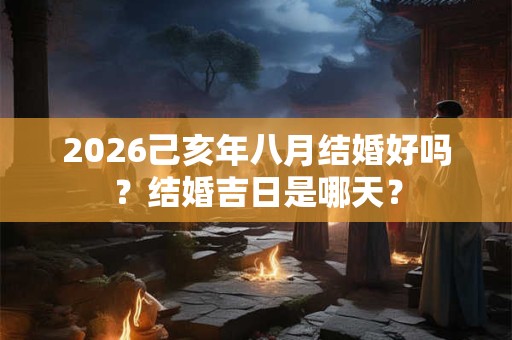 2026己亥年八月结婚好吗?结婚吉日是哪天? 2026己亥年八月结婚好吗?结婚吉日是哪天?