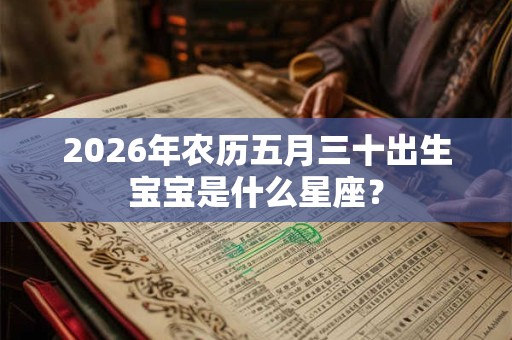 2026年农历五月三十出生宝宝是什么星座? 2026年农历五月三十出生宝宝是什么星座?