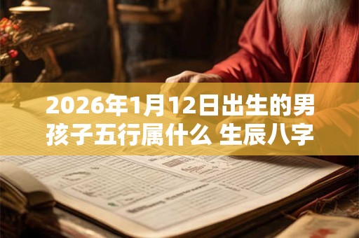 2026年1月12日出生的男孩子五行属什么 生辰八字取名