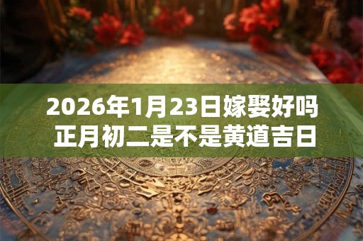 2026年1月23日嫁娶好吗 正月初二是不是黄道吉日