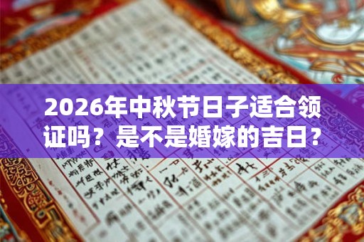 2026年中秋节日子适合领证吗？是不是婚嫁的吉日？