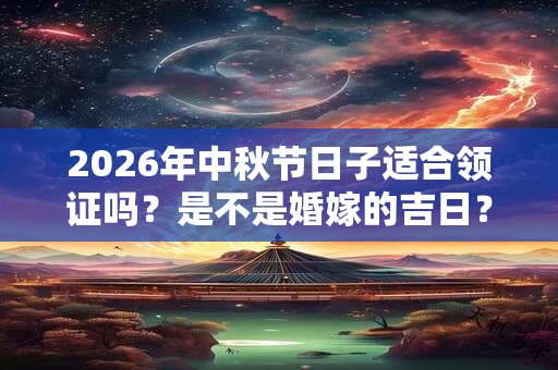2026年中秋节日子适合领证吗？是不是婚嫁的吉日？