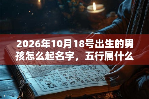 2026年10月18号出生的男孩怎么起名字,五行属什么 2026年10月18号出生的男孩怎么起名字,五行属什么