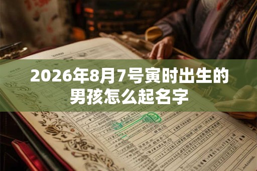 2026年8月7号寅时出生的男孩怎么起名字 2026年8月7号寅时出生的男孩怎么起名字