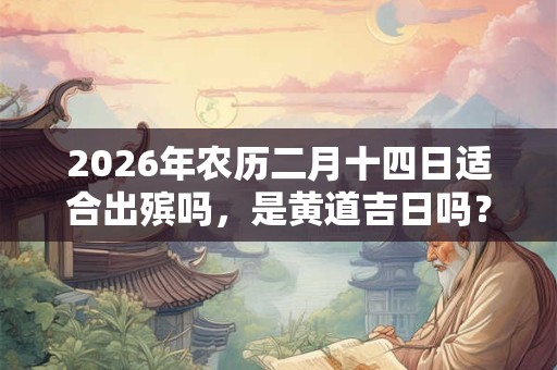 2026年农历二月十四日适合出殡吗，是黄道吉日吗？
