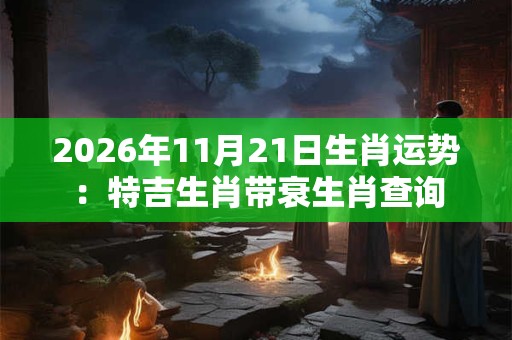 2026年11月21日生肖运势：特吉生肖带衰生肖查询