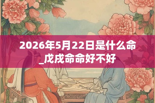 2026年5月22日是什么命_戊戌命命好不好