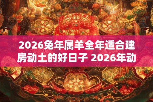 2026兔年属羊全年适合建房动土的好日子 2026年动土吉日